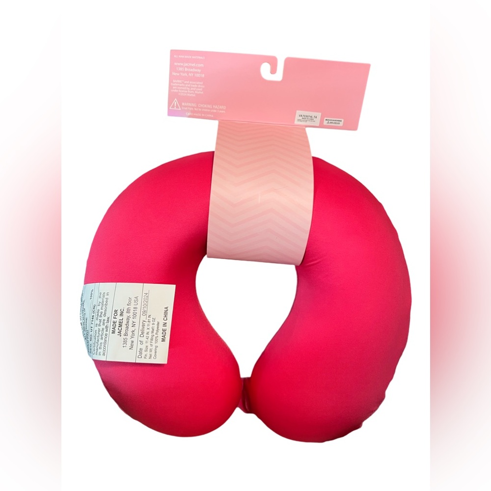 Barbie by Mattel Travel Bundle NWT Foam Neck Pillow & Sleep Mask Tags & Tumbler - Picture 3 of 10